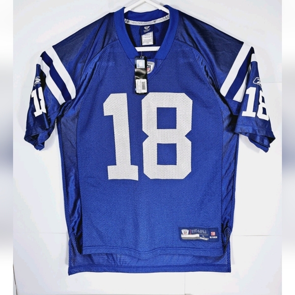 Reebok Other - NWT Reebok Onfield Indianapolis Colts Peyton Manning #18 Mens Large Jersey Blue